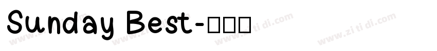 Sunday Best字体转换